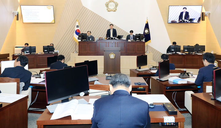 26일 삼척시의회 제269회 임시회 제3차 본회의 모습.(사진=삼척시의회 제공) *재판매 및 DB 금지