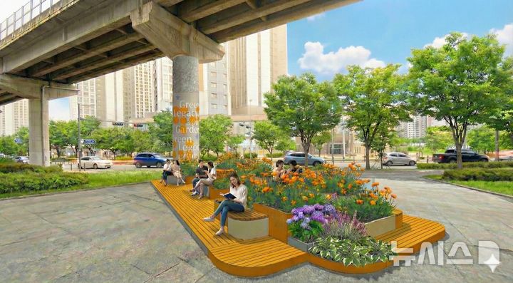 [서울=뉴시스]모듈형 정원 조감도.