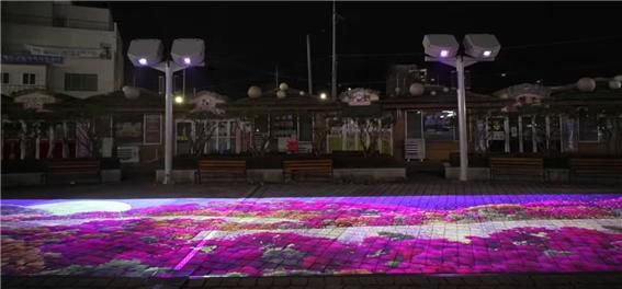 [서울=뉴시스] 예당호에서 미디어아트가 시연되고 있다. (사진=중앙대 제공) 2026.01.28. photo@newsis.com *재판매 및 DB 금지