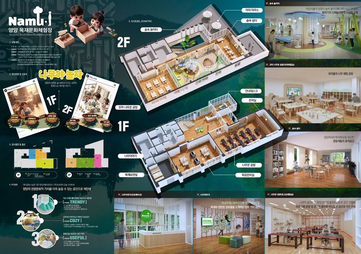 [양양=뉴시스] 양양 목재문화체험장 내부 안내도.(사진=양양군 제공)photo@newsis.com *재판매 및 DB 금지