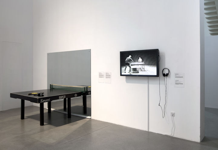 이반 라디슬라브 갈레타, 〈TV 탁구〉, 1976-79, 자그레브 ss현대미술관 소장품(사진=경기문화재단 제공) *재판매 및 DB 금지