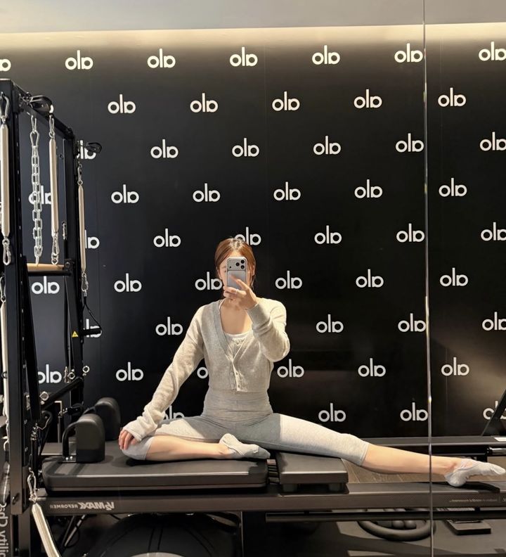 둘째 계획 손연재, 아들과 여유 일상…완벽 운동복 자태