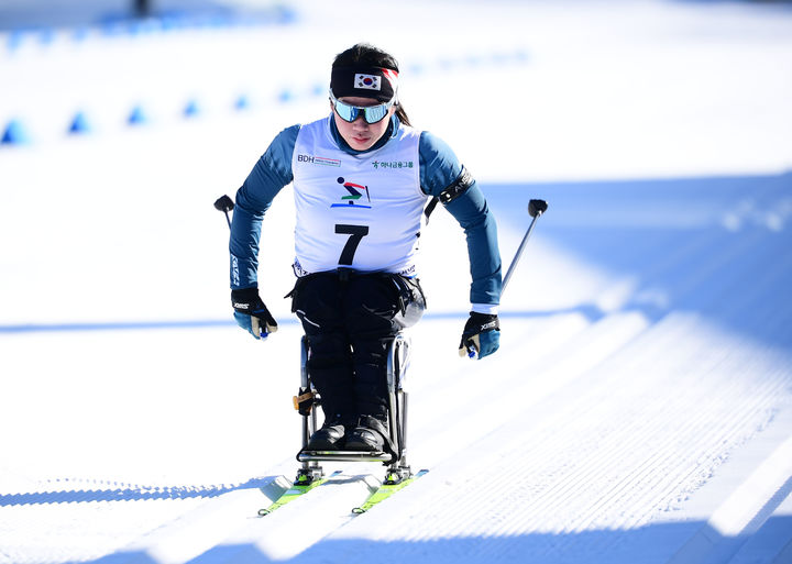 [서울=뉴시스] 바이애슬론 김윤지. (사진=대한장애인체육회 제공) *재판매 및 DB 금지