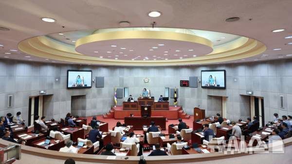 [시흥=뉴시스] 시흥시 의회 본회장 전경. (사진=뉴시스 DB). photo@newsis.com