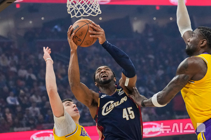 [클리블랜드=AP/뉴시스] 미국프로농구(NBA) 클리블랜드 캐벌리어스의 도노번 미첼. 2026.01.28. photo@newsis.com
