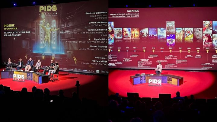 김혜진 덱스터스튜디오 이사가 'PIDS ENGHIEN 2026'에서 연설, 패널 토론에 참여하고 있다. (사진=PIDS ENGHIEN)&nbsp; *재판매 및 DB 금지