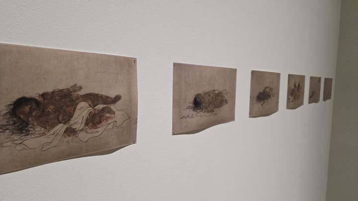 [사진=박현주 미술전문기자] 유코 모리의 분해. 일본 전통 불화 '구상도' *재판매 및 DB 금지