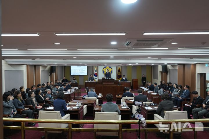 [포천=뉴시스] 제190회 임시회 본회의장. (사진=포천시의회 제공) 2026.01.29 photo@newsis.com