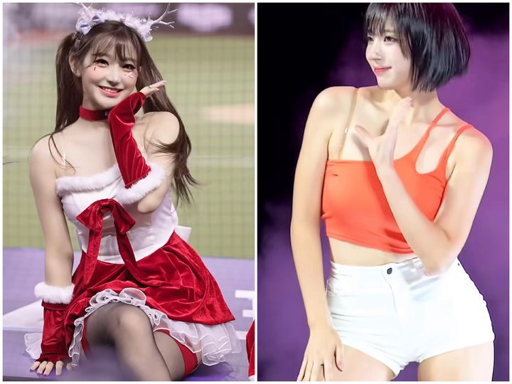 [뉴시스] 이주은 치어리더(왼쪽). 하지원 치어리더(오른쪽). (사진=인스타그램 캡처) *재판매 및 DB 금지