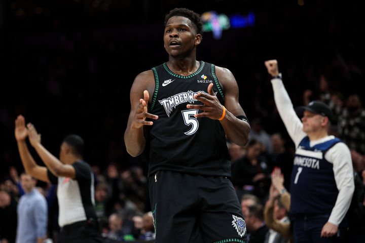 [미니애폴리스=AP/뉴시스] 미국프로농구(NBA) 미네소타 팀버울브스의 앤서니 에드워즈. 2026.01.29.