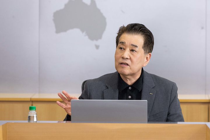 [서울=뉴시스] 장인화 포스코그룹 회장이 지난해 3월 열린 그룹기술전략회의를 주재하는 모습. (사진=포스코그룹) 2026.01.30 photo@newsis.com *재판매 및 DB 금지&nbsp; *재판매 및 DB 금지