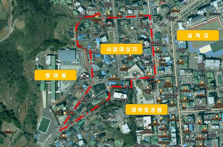 삼척시 성내지구 노후주거지 정비 계획도(사진=삼척시 제공) *재판매 및 DB 금지