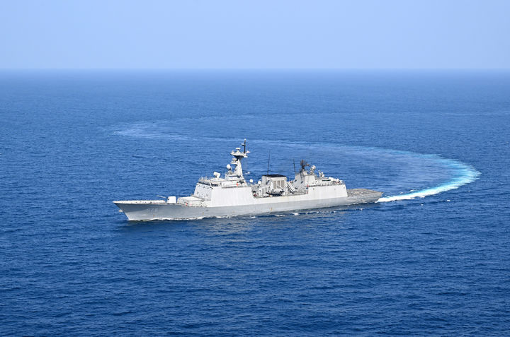 [서울=뉴시스] 해상기동 중인 대한민국해군 강감찬함(DDH-II). (사진=해군 제공) 2026.01.30. photo@newsis.com *재판매 및 DB 금지