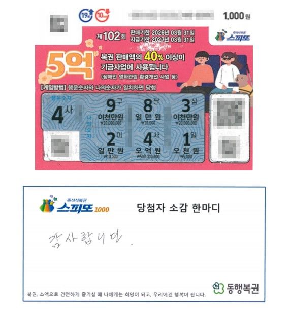 "아무에게도 알리지 않을 것"…5억 복권 당첨자의 다짐