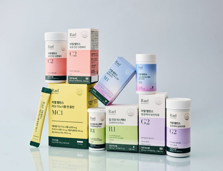 [서울=뉴시스] 여성용품 브랜드 라엘의 건강식품 5종. (사진=라엘 제공) 2026.01.30. photo@newsis.com *재판매 및 DB 금지
