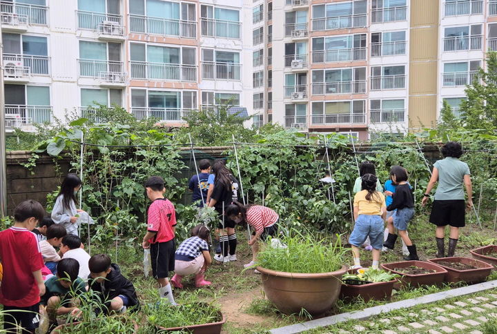 [서울=뉴시스] 연가초등학교 학교텃밭 조성 및 관련 교육. 2026.01.30. (사진=서대문구 제공) *재판매 및 DB 금지