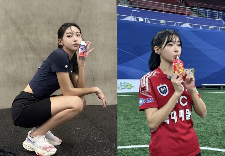 [서울=뉴시스] 일동후디스, '하이뮨 액티브&아미노포텐' 앰배서더로 육상선수 김민지 발탁.(사진=일동후디스 제공) *재판매 및 DB 금지