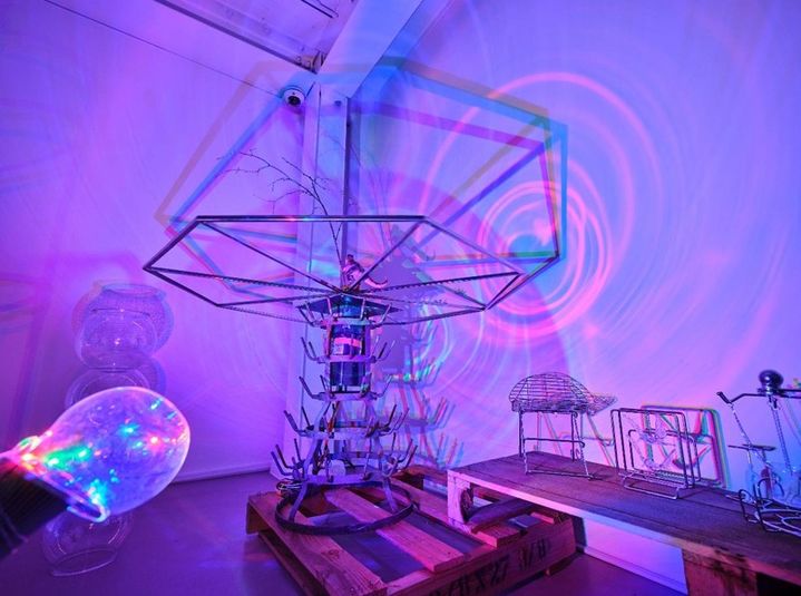 유기주, 그림자 드로잉-놀이동산 시리즈, 혼합매체, 가변설치, 2026 *재판매 및 DB 금지