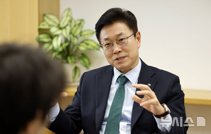 [서울=뉴시스] 김혜진 기자 = 박양수 대한상의 SGI 원장이 30일 서울 중구 대한상공회의소에서 뉴시스와 인터뷰를 하고 있다. 2026.01.30. jini@newsis.com