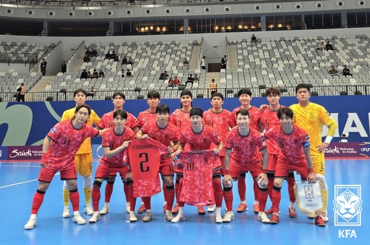 [서울=뉴시스] 한국 남자 풋살대표팀. (사진=대한축구협회 제공) *재판매 및 DB 금지