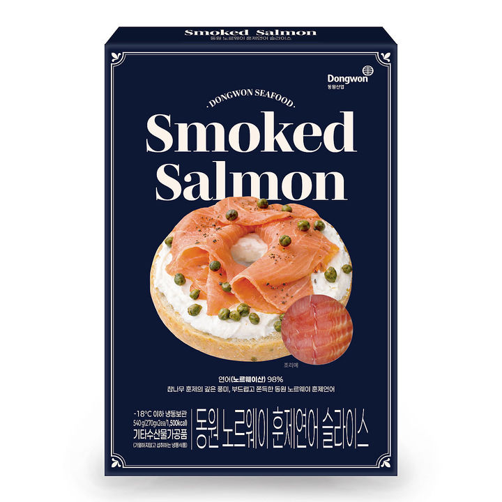 [서울=뉴시스] 동원산업, 간편 프리미엄 미식 '노르웨이 훈제연어 슬라이스' 출시.(사진=동원산업 제공) *재판매 및 DB 금지