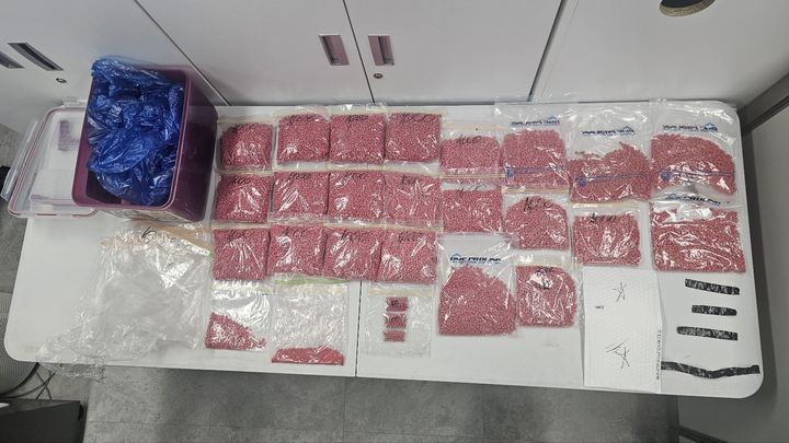[진주=뉴시스]경찰에 압수된 야바 6만7000정.(사진=진주경찰서 제공).2026.02.02.photo@newsis.com *재판매 및 DB 금지