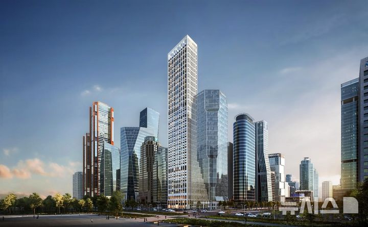 [서울=뉴시스] 현대엔지니어링이 시공 중인 '앙사나 레지던스 여의도 서울'의 조감도. photo@newsis.com