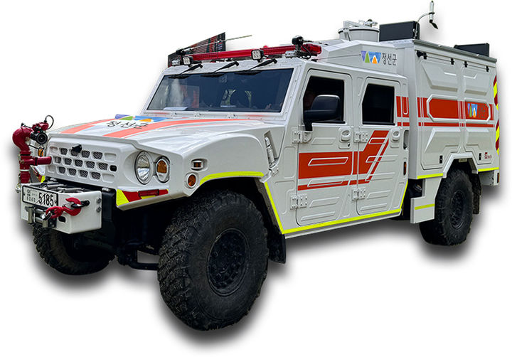 최첨단 산불진화차.(사진=정선군 제공) *재판매 및 DB 금지
