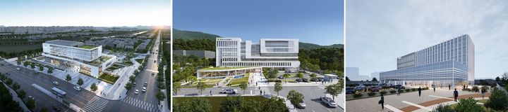 평택북부경찰서, 용인수지경찰서, 시흥남부경찰서 조감도. *재판매 및 DB 금지