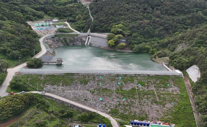 경남 통영시 욕지도 식수댐 전경.(사진=경남도 제공) 2026.02.02. *재판매 및 DB 금지