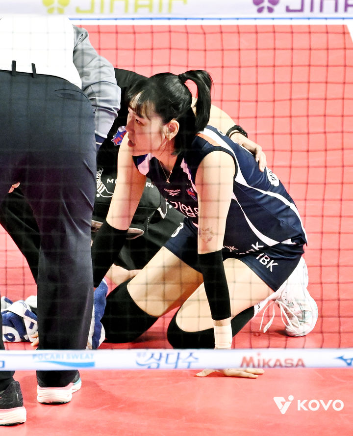 [서울=뉴시스]여자배구 IBK기업은행 임명옥. (사진=KOVO 제공)