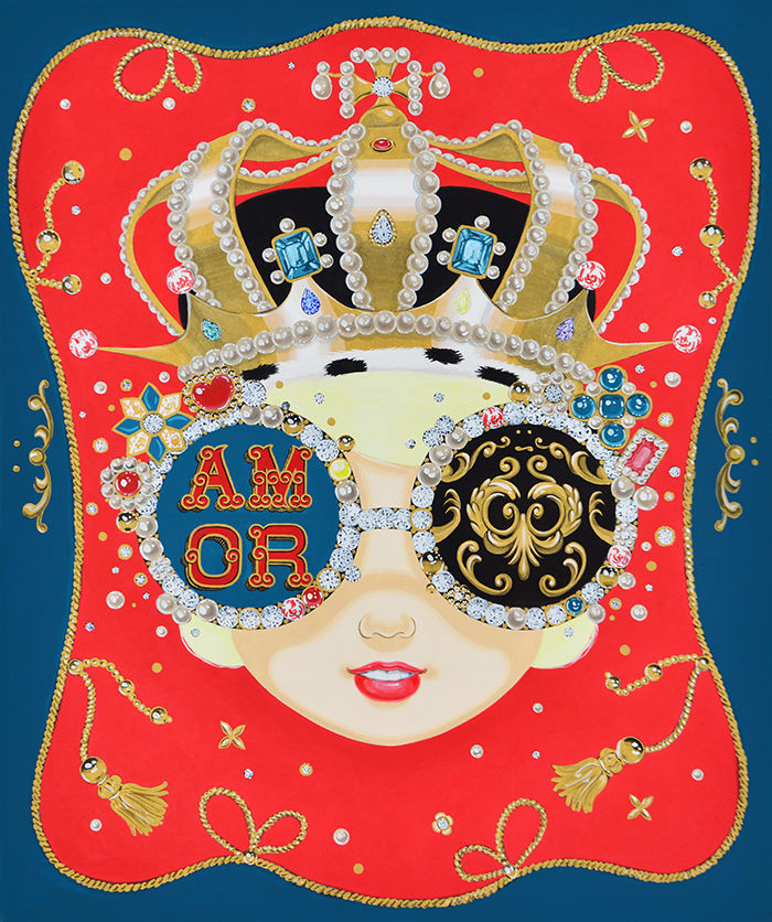 (NEW)_2025_025_Kim Jihee. Eternal Golden. 2025. Colored on Korean paper. 72x60cm *재판매 및 DB 금지