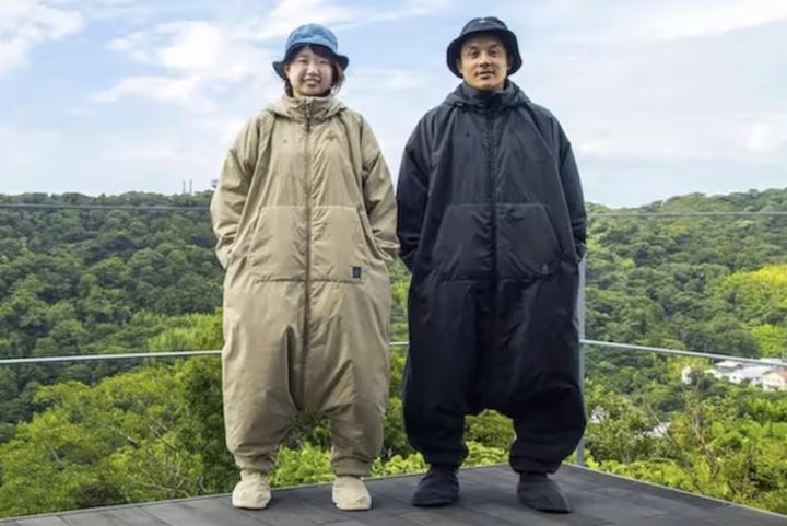 "이불 입고 걷는 느낌"…日서 날다람쥐 스타일 점퍼 화제