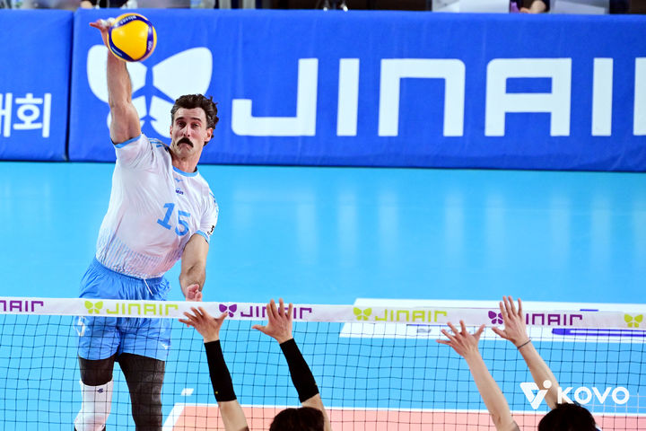 [서울=뉴시스]남자배구 대한항공 러셀. (사진=KOVO 제공)