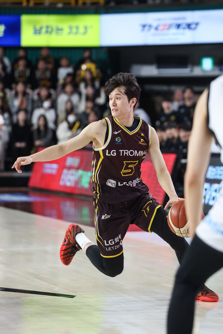 [서울=뉴시스] 프로농구 창원 LG의 양준석. (사진=KBL 제공) *재판매 및 DB 금지