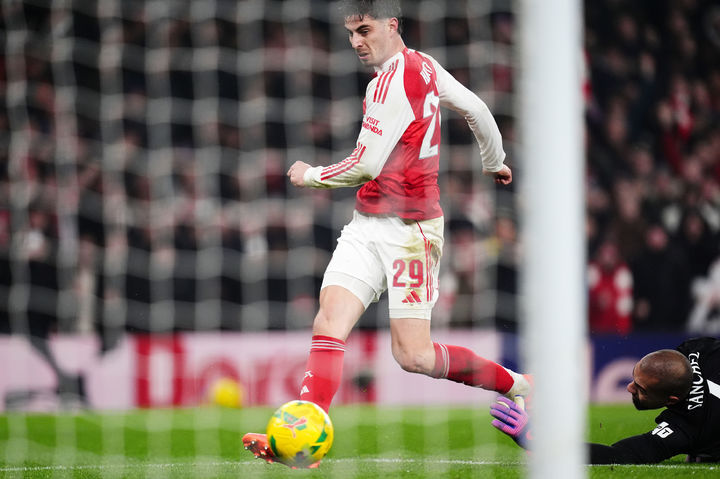 [런던=AP/뉴시스]아스널, 첼시 꺾고 리그컵 결승행. 2026.02.03.