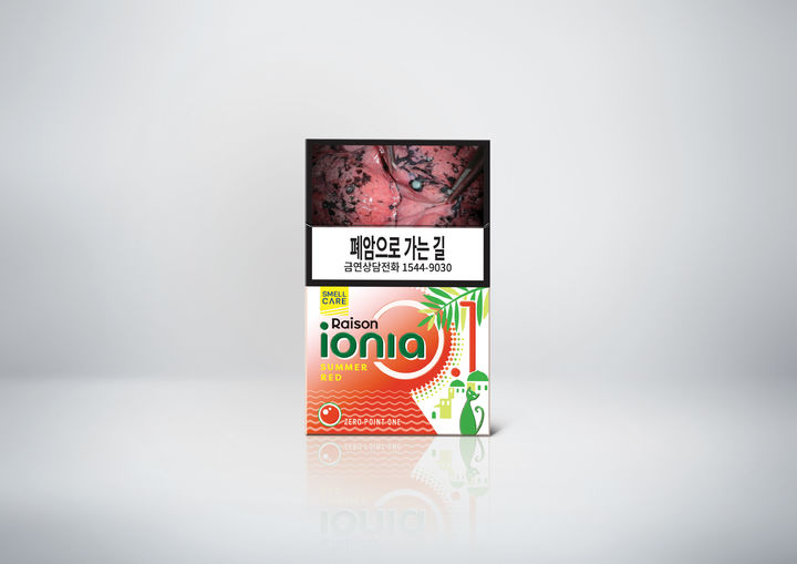 [서울=뉴시스] KT&G 신제품 '레종 이오니아 썸머 레드' 제품사진.(사진=KT&G 제공) *재판매 및 DB 금지
