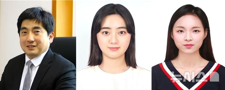 [포항=뉴시스] 송종욱 기자 = 포스텍 환경공학부 감종훈 교수 연구팀이 2022~23년 가뭄 기간 뉴스, 소셜미디어, 인터넷 검색 데이터를 인공지능(AI)으로 분석해 재난을 바라보는 사회 시선이 '문제의 크기'와 '거리'에 따라 달라진다는 점을 확인했다. 사진 왼쪽부터 감 교수, 통합과정 최승희씨, 박사과정 안치류씨. (사진=포스텍 제공) 2026.02.04. photo@newsis.com