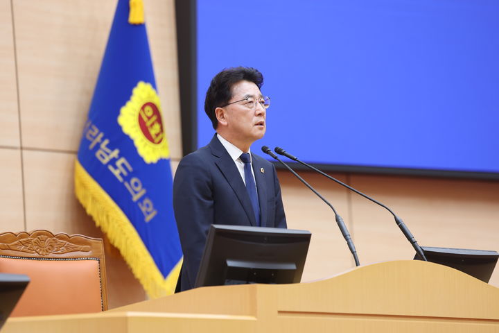 [무안=뉴시스] 전남도의회 김태균 의장. (사진 = 전남도의회 제공). 2026.02.04. photo@newsis.com *재판매 및 DB 금지