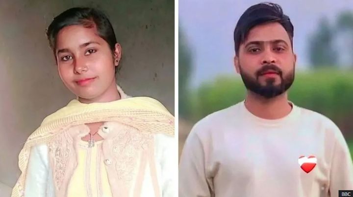 [서울=뉴시스]인도 북부 우타르프라데시주의 작은 마을 움리에서 서로 다른 종교를 가진 커플이 마을 외곽 강둑 근처에 암매장된 시신으로 발견되고 숨진 여성의 세 오빠가 이들을 살해한 혐의로 경찰에 체포되면서 수년 동안 평화롭게 살아온 마을이 충격에 빠졌다고 BBC가 4일 보도했다. 숨진 커플의 생전 모습. <사진 출처 : BBC> 2026.02.04.