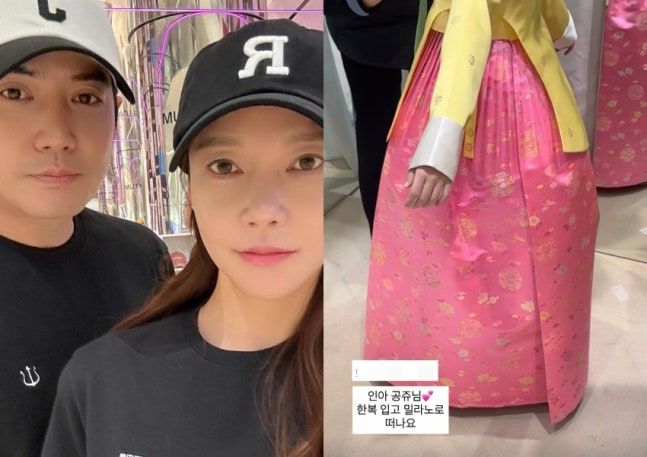 [서울=뉴시스] 배우 차예련·주상욱 부부가 딸과 함께 2026 밀라노·코르티나담페초 동계올림픽 응원을 위해 이탈리아로 떠났다. (사진=인스타그램 캡처) 2026.02.04. photo@newsis.com *재판매 및 DB 금지