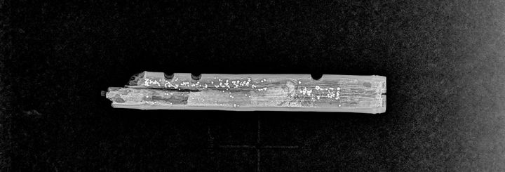 [서울=뉴시스] 출토된 악기 유물 X레이 (사진=국가유산청 제공) 2026.02.05. photo@newsis.com *재판매 및 DB 금지