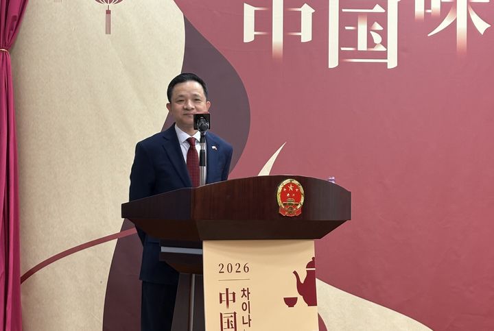 [서울=뉴시스]다이빙 주한 중국대사가 4일 서울 명동 주한중국대사관에서 열린 '차이나는 맛 행사'에서 발언하는 모습. *재판매 및 DB 금지