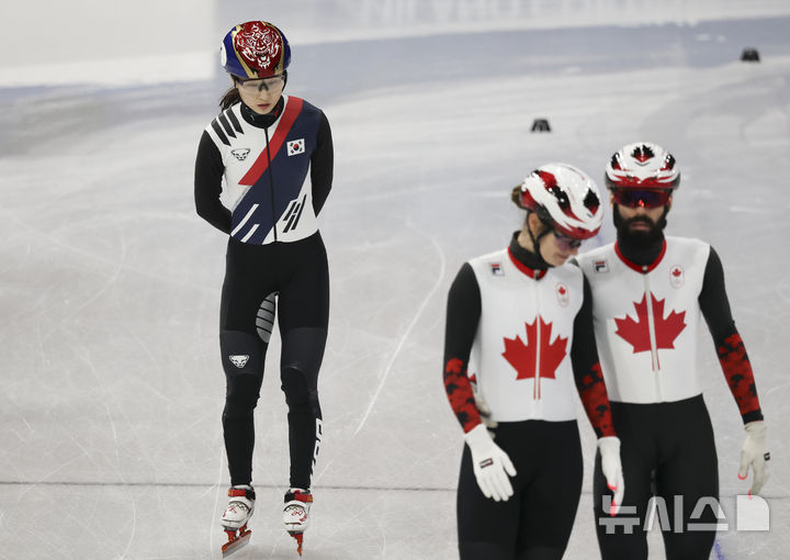 [밀라노=뉴시스] 김근수 기자 = 쇼트트랙 최민정이 3일(현지 시간) 이탈리아 밀라노 아이스스케이팅 아레나에서 훈련을 하고 있다. 2026.02.03. ks@newsis.com