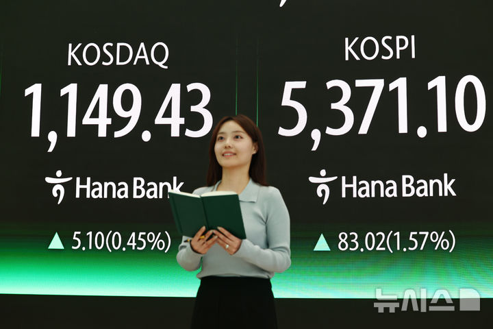 [서울=뉴시스] 김명년 기자 = 4일 오후 서울 중구 하나은행 딜링룸에서 딜러들이 업무를 보고 있다. 코스피는 전 거래일(5288.08)보다 83.02포인트(1.57%) 오른 5371.10에 장을 마쳤다. 코스닥 지수는 전 거래일(1144.33)보다 5.10포인트(0.45%) 상승한 1149.43에 거래를 종료했다. 서울 외환시장에서 원·달러 환율은 전 거래일(1445.4원)보다 4.8원 오른 1450.2원에 주간 거래를 마감했다. 2026.02.04. kmn@newsis.com