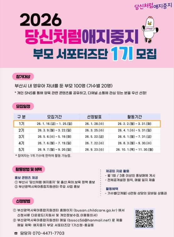 [부산=뉴시스] 부산시는 제1기 '당신처럼 애지중지 부모 서포터즈단'을 구성하고, 이달부터 본격적인 홍보 활동을 시작한다. (사진=부산시 제공) 2026.02.05. photo@newsis.com *재판매 및 DB 금지