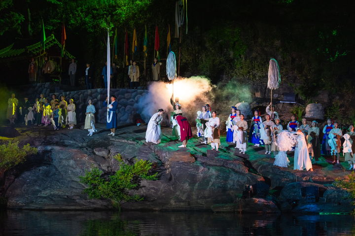 [진주=뉴시스] 실경역사 뮤지컬 '의기논개'. (사진=진주시 제공) 2026.02.05. photo@newsis.com *재판매 및 DB 금지
