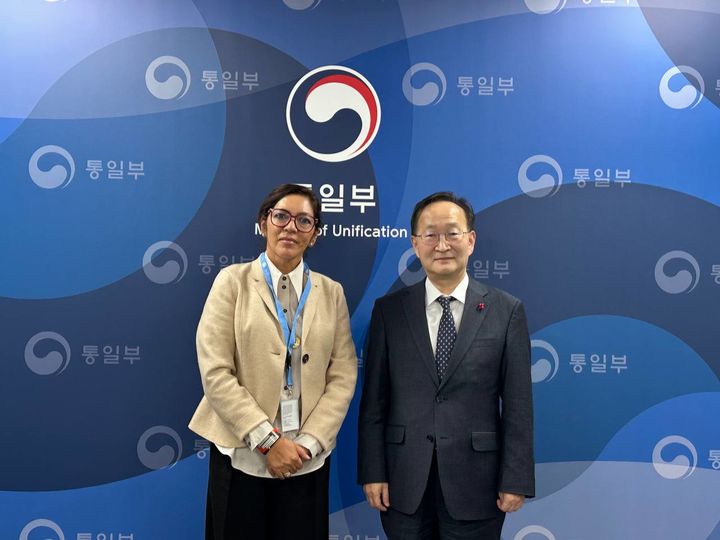 김남중 통일부 차관은 5일 엘리자베스 살몬 유엔 북한인권 특별보고관을 접견한 모습. (사진=통일부 제공) 2026.02.05. *재판매 및 DB 금지