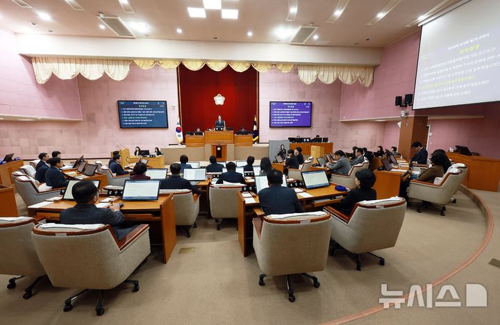 [안양=뉴시스] 안양시 본회의장 전경.(사진=안양시 의회 제공).2026.02.05.photo@newsis.com