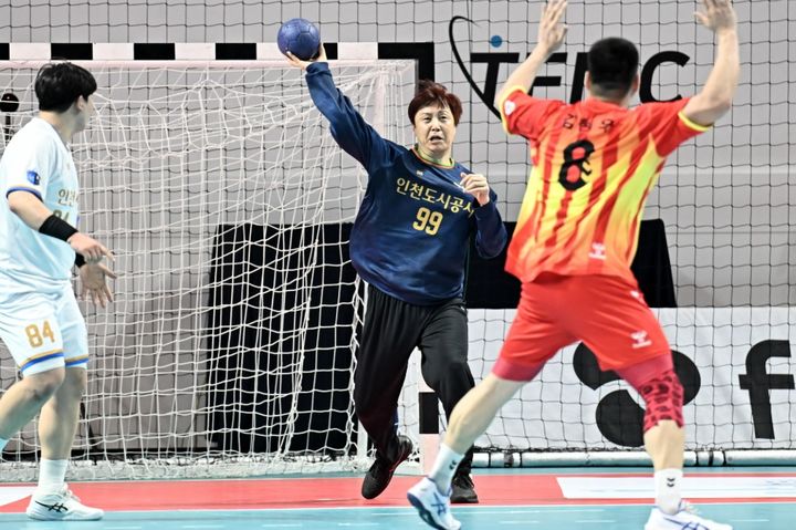 [서울=뉴시스] 핸드볼 인천도시공사의 이창우. (사진=한국핸드볼연맹 제공) *재판매 및 DB 금지